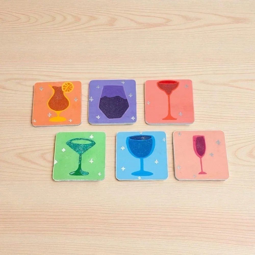 6 Handmade Drink Coasters